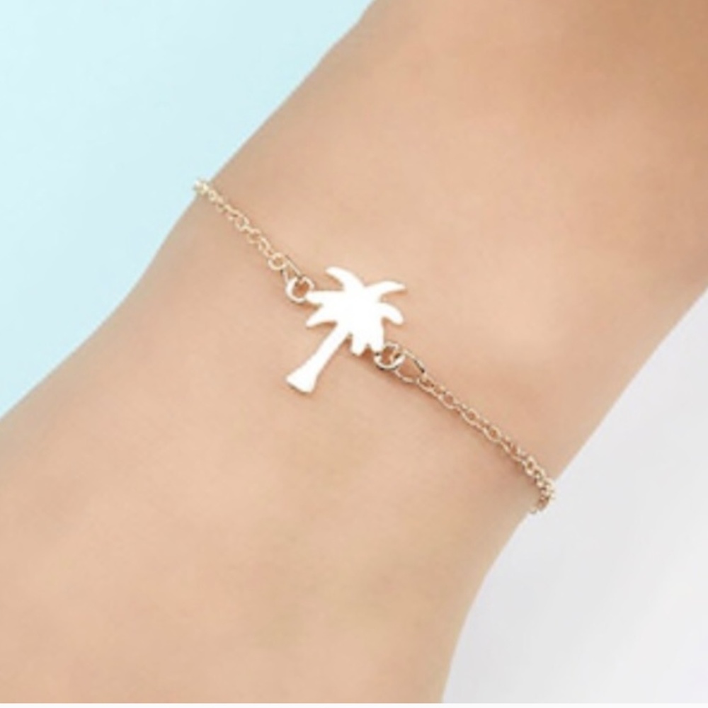 Gold Palm Tree Bracelet